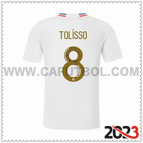 Primera Camiseta Futbol Lyon OL TOLISSO #8 2023 2024