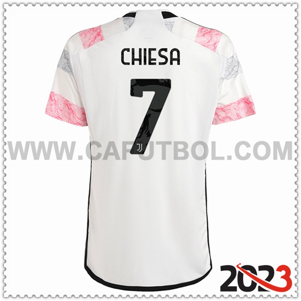 Segunda Camiseta Futbol Juventus CHIESA #7 2023 2024