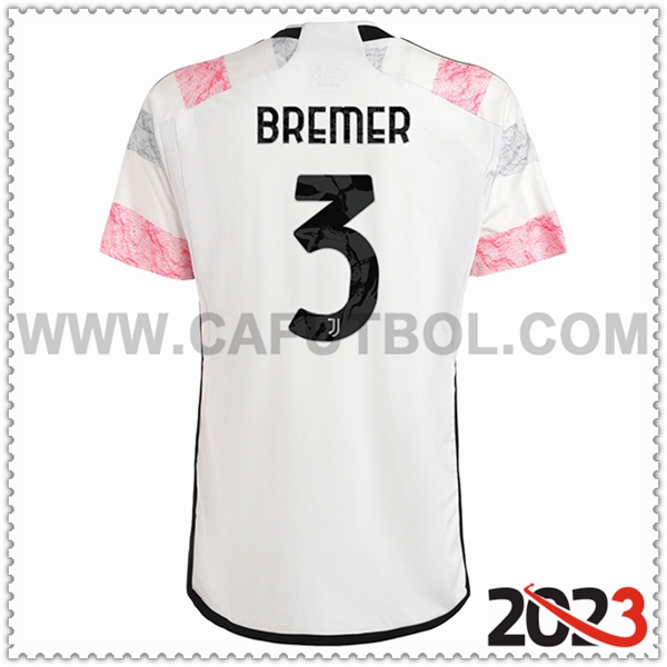 Segunda Camiseta Futbol Juventus BREMER #3 2023 2024