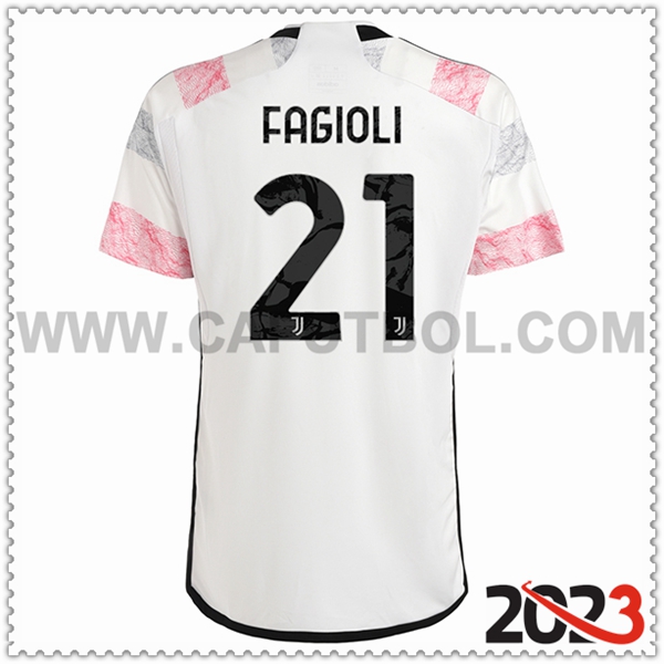 Segunda Camiseta Futbol Juventus FAGIOLI #21 2023 2024