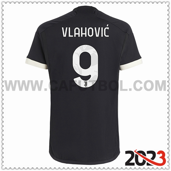 Tercera Camiseta Futbol Juventus VLAHOVIC #9 2023 2024