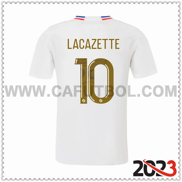 Primera Camiseta Futbol Lyon OL LACAZETTE #10 2023 2024