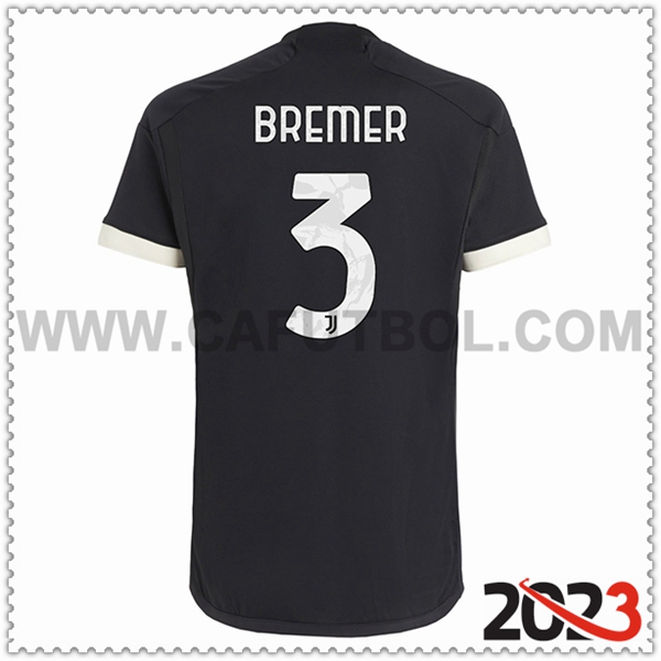 Tercera Camiseta Futbol Juventus BREMER #3 2023 2024