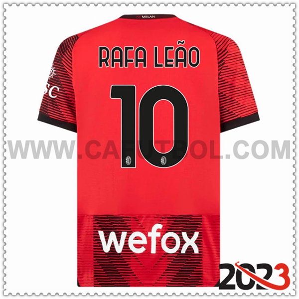 Primera Camiseta Futbol AC Milan RAFAEL LEÃO #10 2023 2024