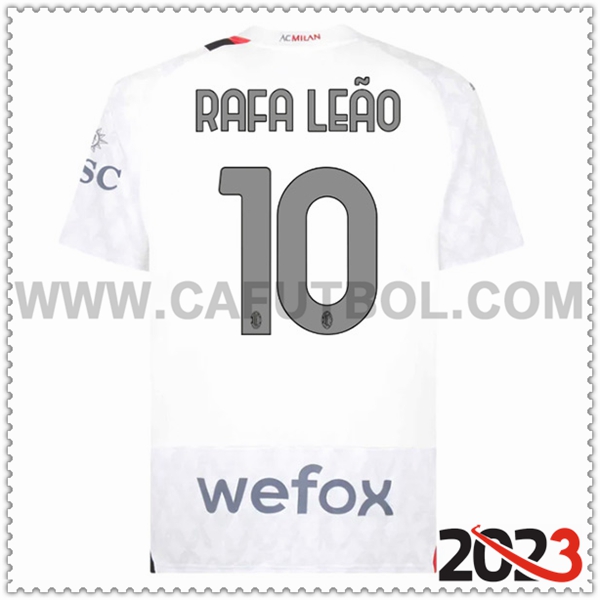 Segunda Camiseta Futbol AC Milan RAFAEL LEÃO #10 2023 2024