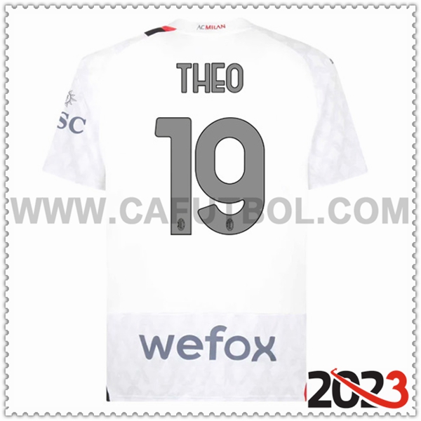 Segunda Camiseta Futbol AC Milan THEO #19 2023 2024