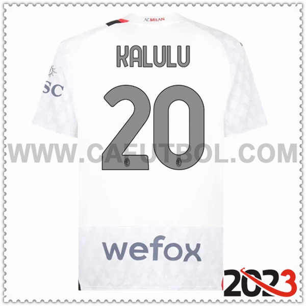 Segunda Camiseta Futbol AC Milan KALULU #20 2023 2024