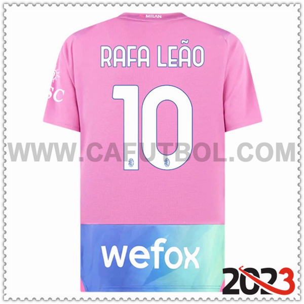 Tercera Camiseta Futbol AC Milan RAFAEL LEÃO #10 2023 2024