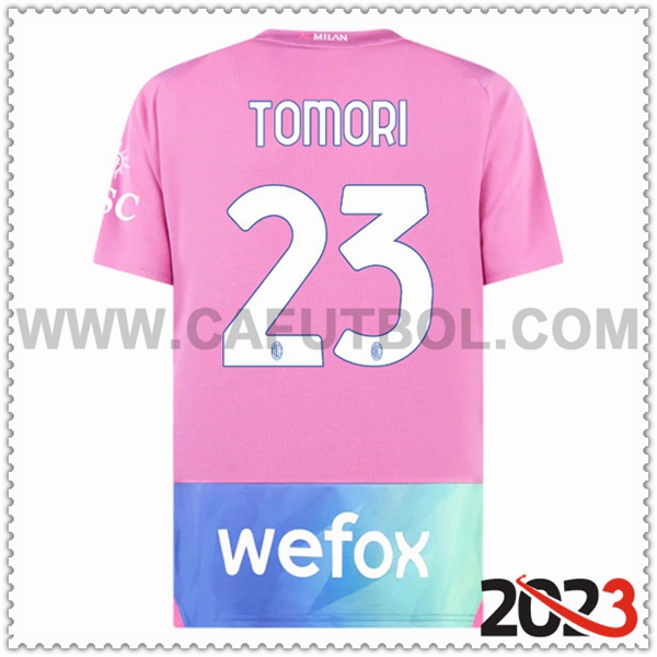 Tercera Camiseta Futbol AC Milan TOMORI #23 2023 2024