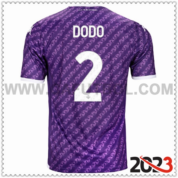 Primera Camiseta Futbol ACF Fiorentina DODO #2 2023 2024