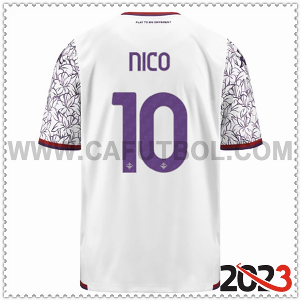 Segunda Camiseta Futbol ACF Fiorentina NICO #10 2023 2024