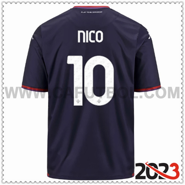 Tercera Camiseta Futbol ACF Fiorentina NICO #10 2023 2024