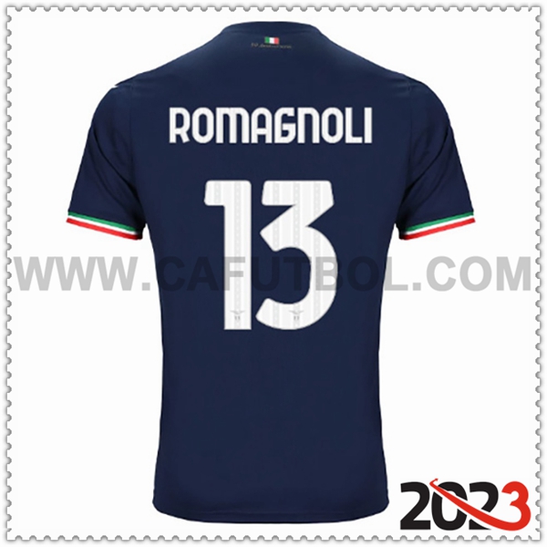 Segunda Camiseta Futbol SS Lazio ROMAGNOLI #13 2023 2024