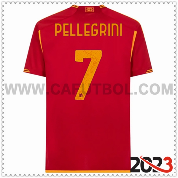 Primera Camiseta Futbol AS Roma PELLEGRINI #7 2023 2024