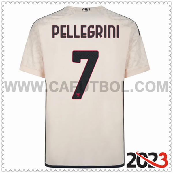 Segunda Camiseta Futbol AS Roma PELLEGRINI #7 2023 2024