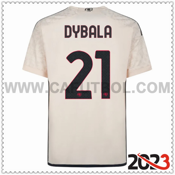 Segunda Camiseta Futbol AS Roma DYBALA #21 2023 2024