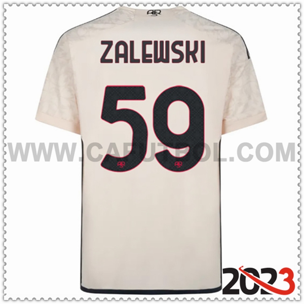 Segunda Camiseta Futbol AS Roma ZALEWSKI #59 2023 2024