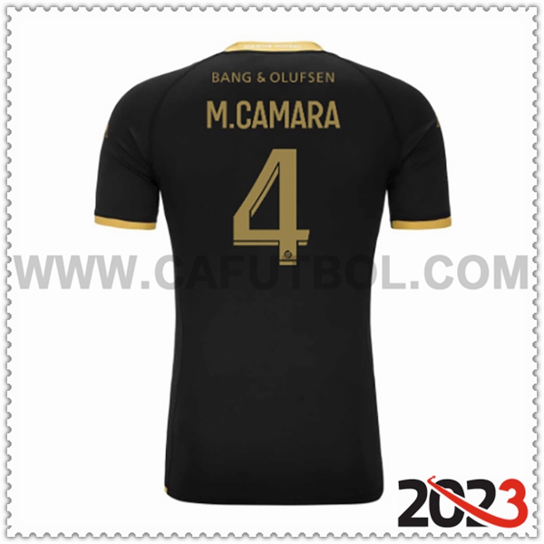 Segunda Camiseta Futbol AS Monaco M.CAMARA #4 2023 2024