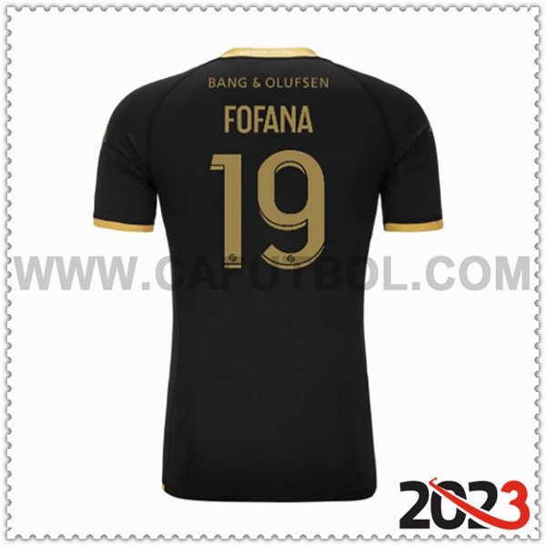 Segunda Camiseta Futbol AS Monaco FOFANA #19 2023 2024