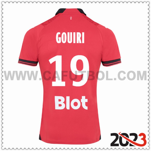 Primera Camiseta Futbol Stade Rennais GOUIRI #19 2023 2024