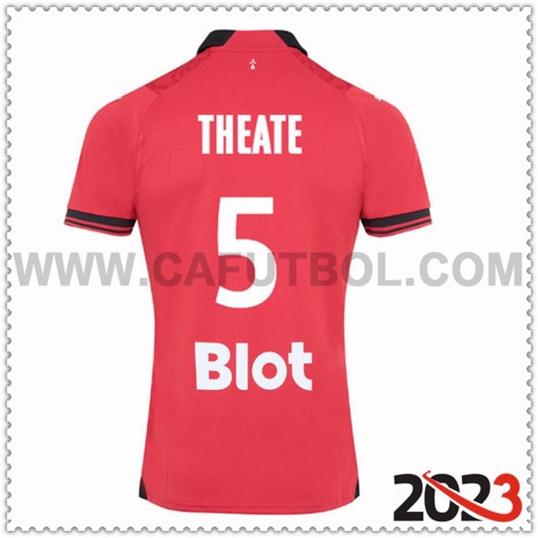Primera Camiseta Futbol Stade Rennais THEATE #5 2023 2024
