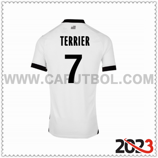 Segunda Camiseta Futbol Stade Rennais TERRIER #7 2023 2024