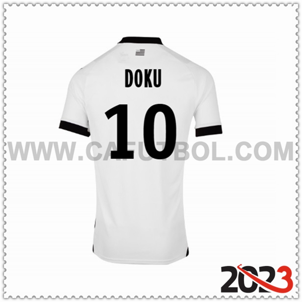 Segunda Camiseta Futbol Stade Rennais DOKU #10 2023 2024