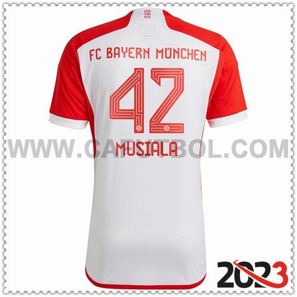 Primera Camiseta Futbol Bayern Munich MUSIALA #42 2023 2024