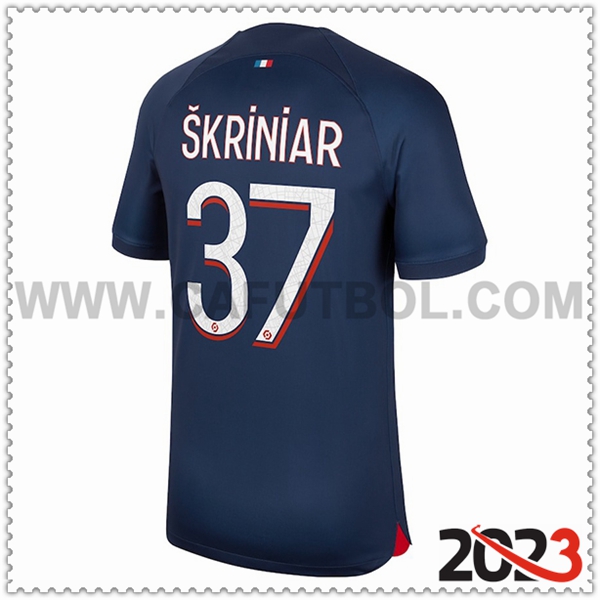 Primera Camiseta Futbol PSG SKRINIAR #37 2023 2024