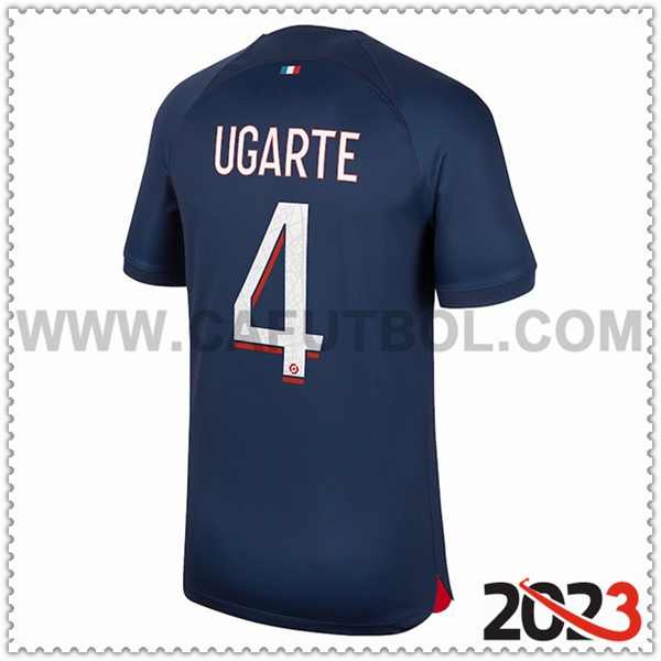 Primera Camiseta Futbol PSG UGARTE #4 2023 2024