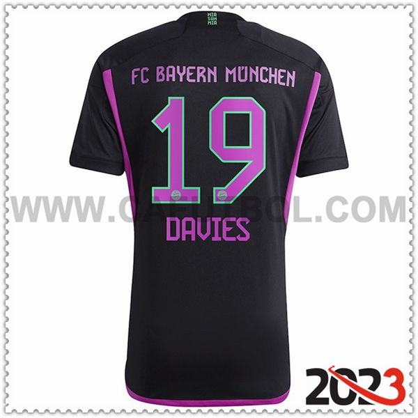 Segunda Camiseta Futbol Bayern Munich DAVIES #19 2023 2024