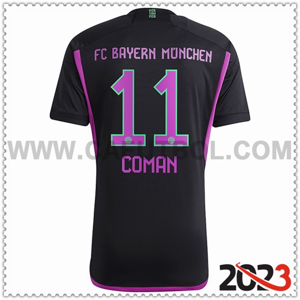 Segunda Camiseta Futbol Bayern Munich COMAN #11 2023 2024