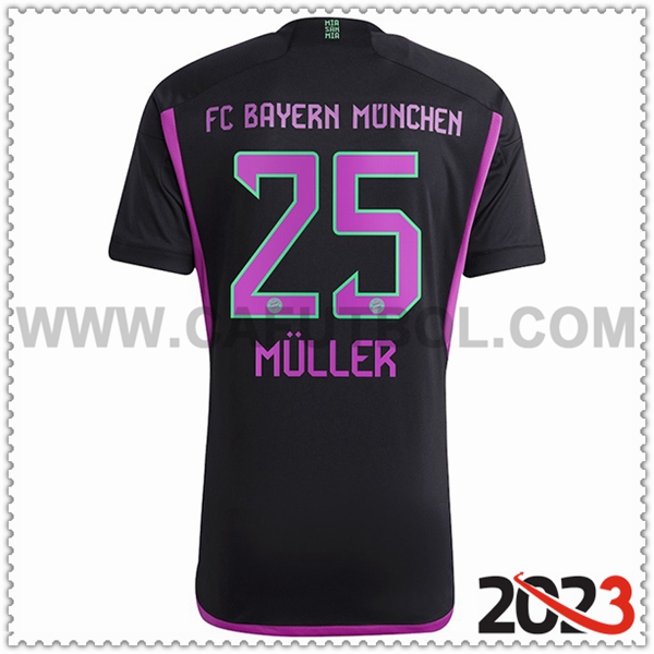 Segunda Camiseta Futbol Bayern Munich MÜLLER #25 2023 2024