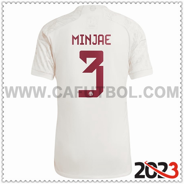 Tercera Camiseta Futbol Bayern Munich MINJAE #3 2023 2024