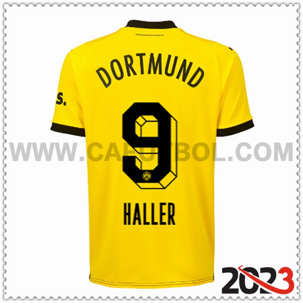 Primera Camiseta Futbol Dortmund BVB HALLER #9 2023 2024
