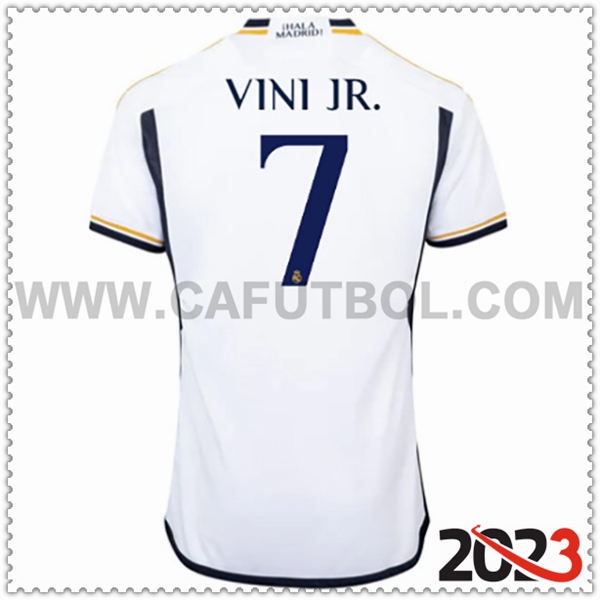 Primera Camiseta Futbol Real Madrid VINI JR. #7 2023 2024