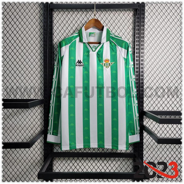 Primera Camiseta Retro Real Betis Mangas largas 1995/1997
