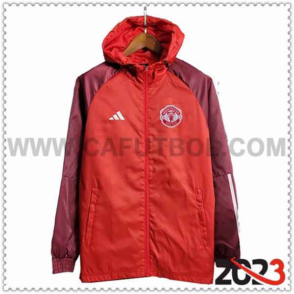 Rompevientos Manchester United Rojo 2023 2024 -02