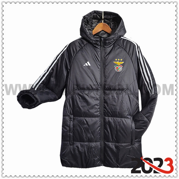 Nueva Plumas Con Capucha Benfica Blanco 2023 2024 -02