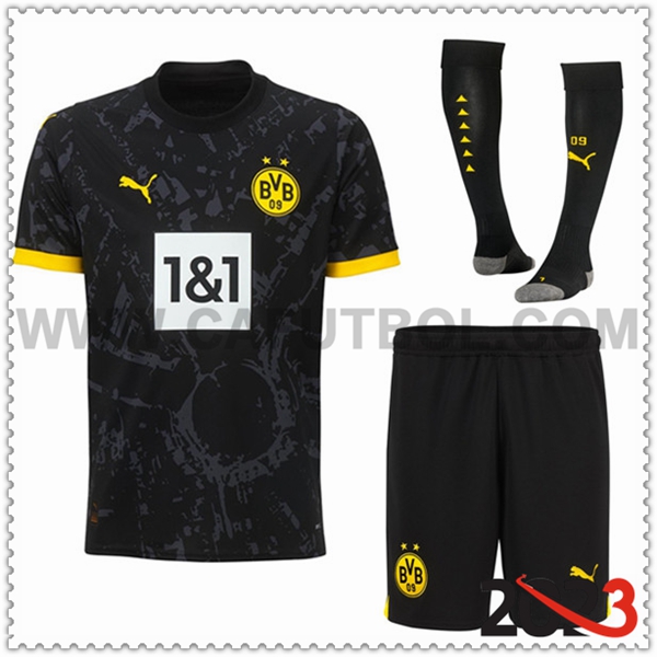 Segunda Equipacion del Dortmund BVB (Pantalones + Calcetines) 2023 2024
