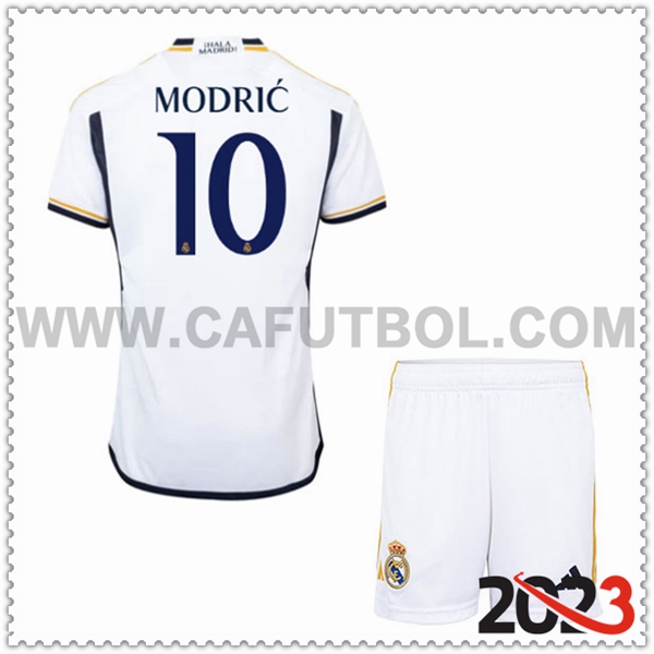 Primera Equipacion del Real Madrid MODRIC #10 Ninos 2023 2024