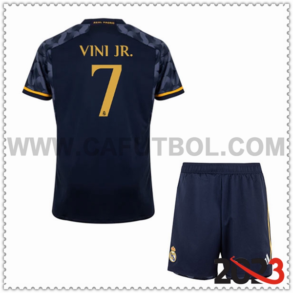 Segunda Equipacion del Real Madrid VINI JR. #7 Ninos 2023 2024