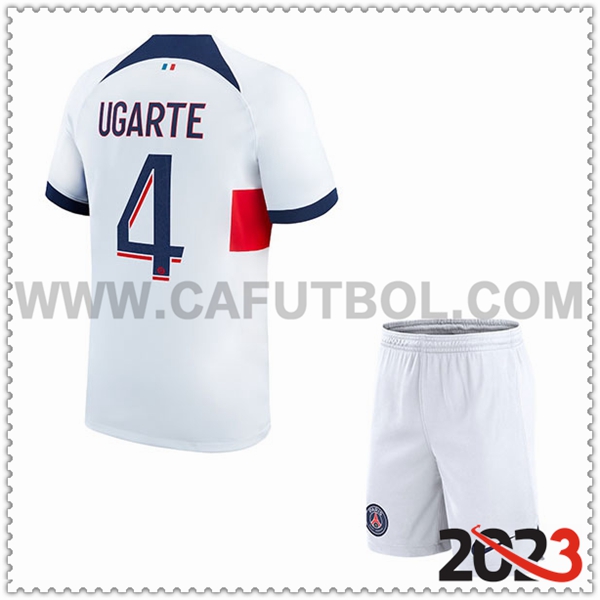 Segunda Equipacion del PSG UGARTE #4 Ninos 2023 2024