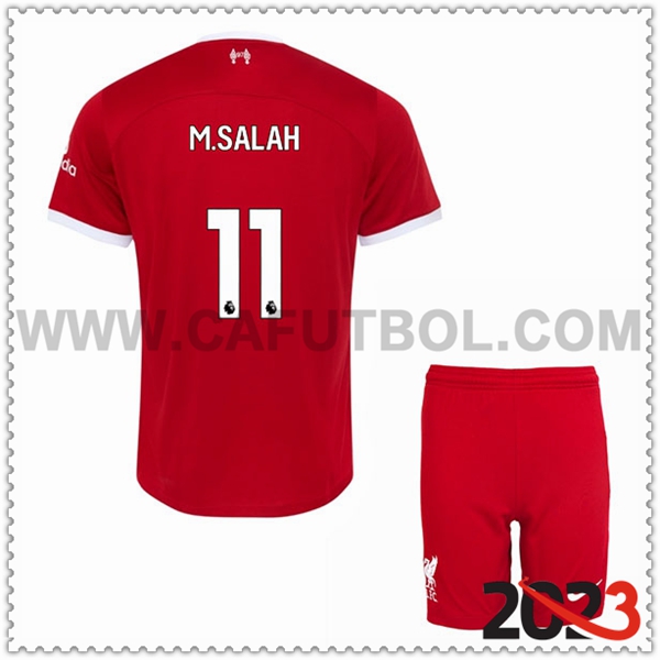Primera Equipacion del FC Liverpool M.SALAH #11 Ninos 2023 2024