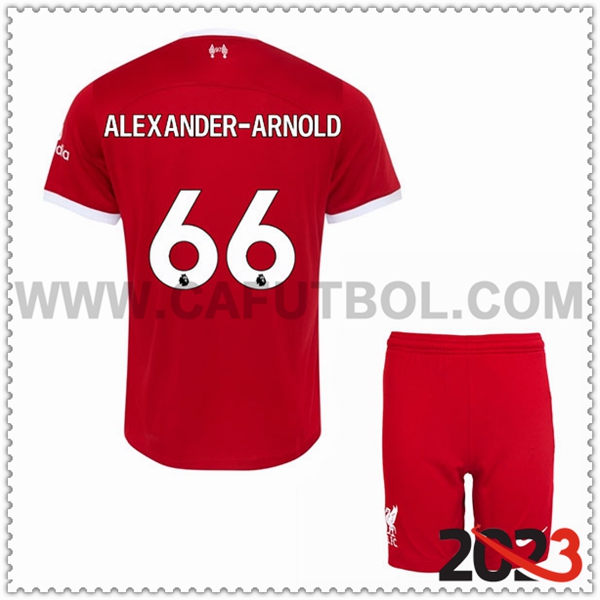 Primera Equipacion del FC Liverpool ALEXANDER-ARNOLD #66 Ninos 2023 2024