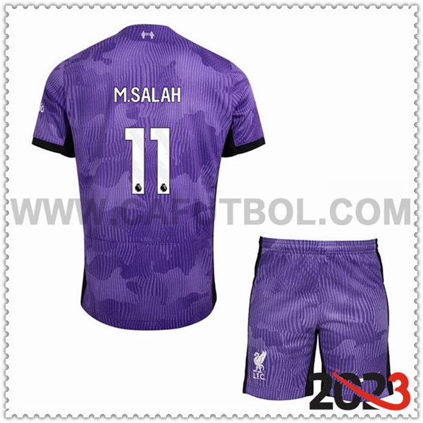 Tercera Equipacion del FC Liverpool M.SALAH #11 Ninos 2023 2024