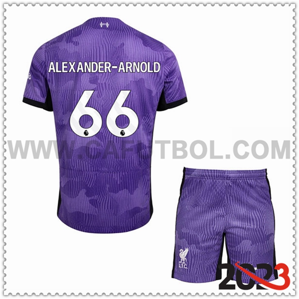 Tercera Equipacion del FC Liverpool ALEXANDER-ARNOLD #66 Ninos 2023 2024