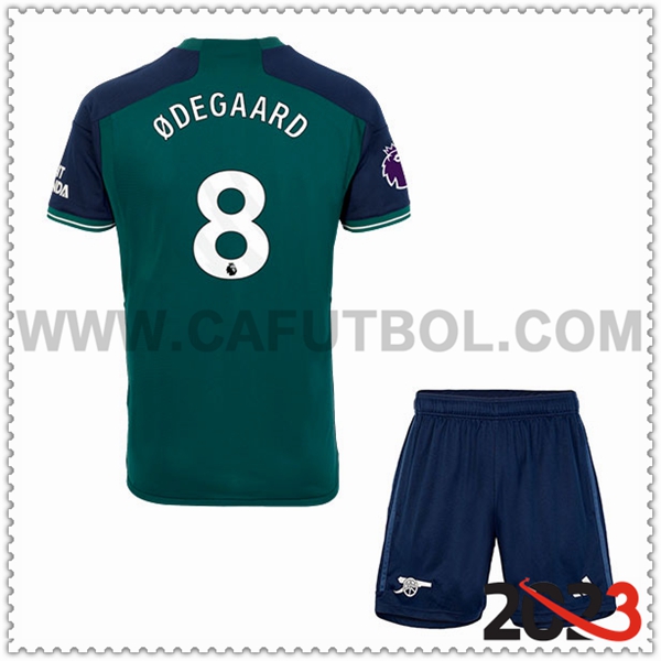 Tercera Equipacion del Arsenal ØDEGAARD #8 Ninos 2023 2024