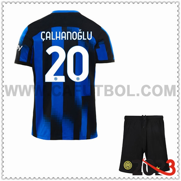 Primera Equipacion del Inter Milan CALHANOGLU #20 Ninos 2023 2024
