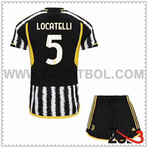 Primera Equipacion del Juventus LOCATELLI #5 Ninos 2023 2024